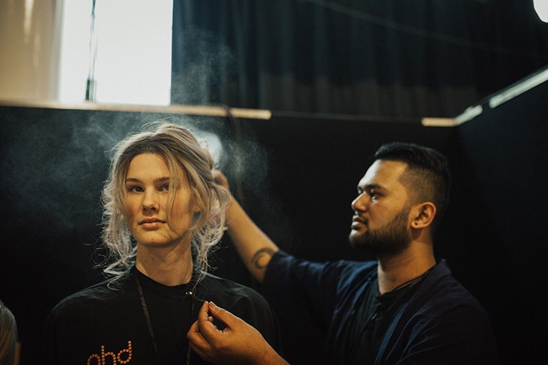 Shelby Frankhauser and Carew Paki at NZ Fashion Week