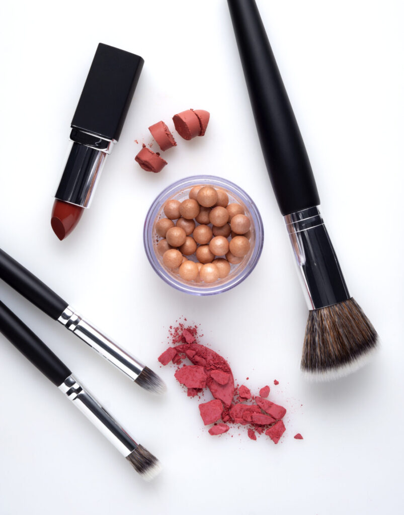 beauty brushes.